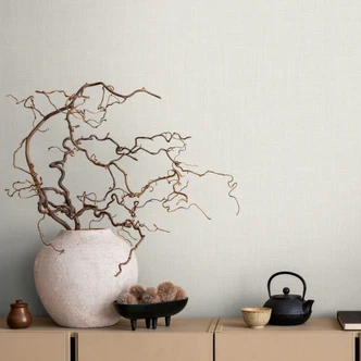 Vliestapete Textil, Struktur Uni Modern matt in Braun 