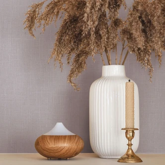 Vliestapete Textil, Struktur Uni Modern matt in Lila 