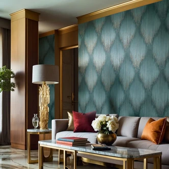 Vliestapete Streifen, Raute Streifen Modern in Grün - Papis Loveday Vliestapete Streifen, Raute Streifen Modern in Grün - Papis Loveday