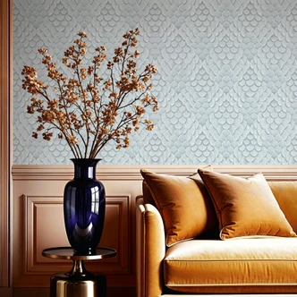 Vliestapete Blumen, 3D-Optik Geometrisch matt in Grün - Papis Loveday Vliestapete Blumen, 3D-Optik Geometrisch matt in Grün - Papis Loveday