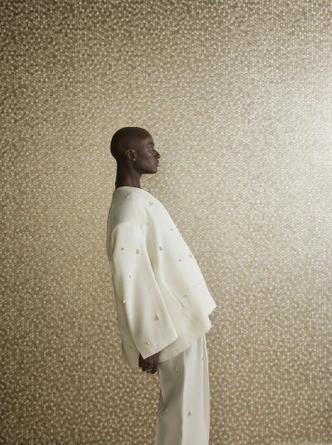 Vliestapete Sechskant, Metallisch Fliesenoptik Modern, Geometrisch glänzend in Gold - Papis Loveday Vliestapete Sechskant, Metallisch Fliesenoptik Modern, Geometrisch glänzend in Gold - Papis Loveday