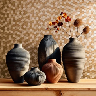 Vliestapete Sechskant, Metallisch Fliesenoptik Modern, Geometrisch glänzend in Kupfer - Papis Loveday Vliestapete Sechskant, Metallisch Fliesenoptik Modern, Geometrisch glänzend in Kupfer - Papis Loveday