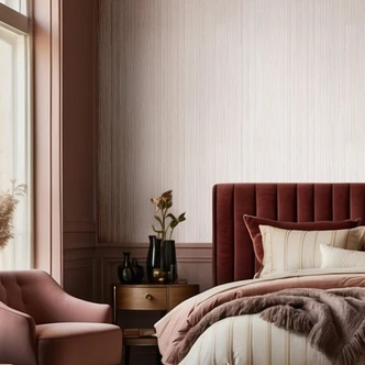 Vliestapete Linien Streifen Modern, Klassisch matt in Rosa-Braun - Papis Loveday Vliestapete Linien Streifen Modern, Klassisch matt in Rosa-Braun - Papis Loveday