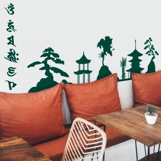 Asia Skyline Wall sticker 