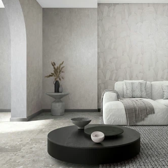 Vliestapete 3D-Optik, Hügel Grafisch Geometrisch in Grau Vliestapete 3D-Optik, Hügel Grafisch Geometrisch in Grau