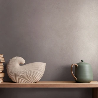 Tapeta z włókniny o wyglądzie betonu i tynku gładka matowa w kolorze brązowym  