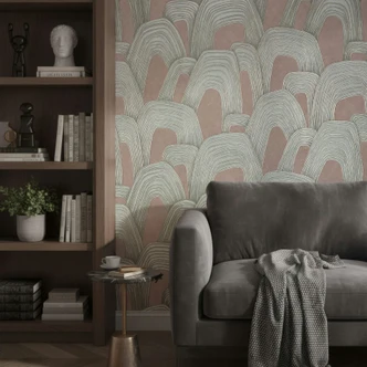 Vliestapete 3D-Optik, Hügel Grafisch Geometrisch in Braun Vliestapete 3D-Optik, Hügel Grafisch Geometrisch in Braun