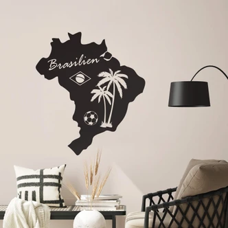 Wandtattoo Brasilien Karte Wandtattoo Brasilien Karte