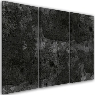 Leinwandbild 3 teilig, Alte Betonwand 