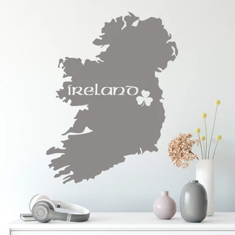 Wandtattoo Ireland Karte 