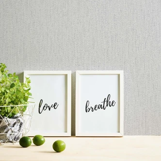 Carta da parati testurizzata grigio argento - Carta da parati in tessuto non tessuto A.S. Création 