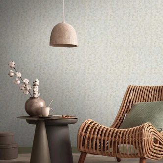 Papier peint fleurs style suédois moderne - scandinave vintage papier peint fleuri beige papier peint intissé 