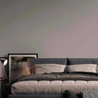 Papel pintado moderno gris liso no tejido con textura para salón, dormitorio 