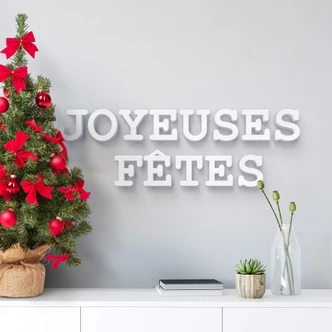 Dekobuchstaben 3D Joyeuses Fetes 