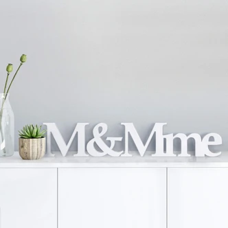 Lettere decorative - 3D M&Mme 