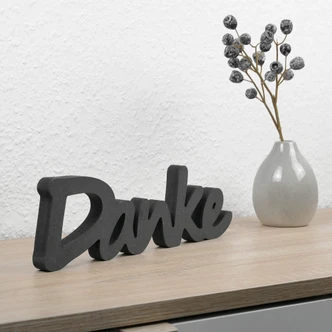 MDF-Holzbuchstaben Danke 