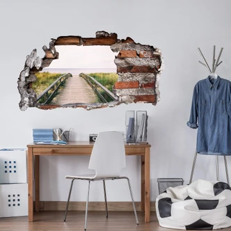 Sticker mural 3D - Vue sur la mer baltique 