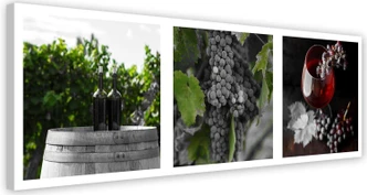 Leinwandbild, Obst Weinberg 