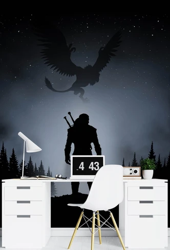 Fototapete, Drache im Himmel Der Hexer 