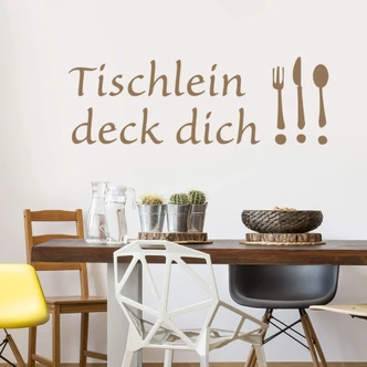 Wandtattoo Tischlein deck dich 