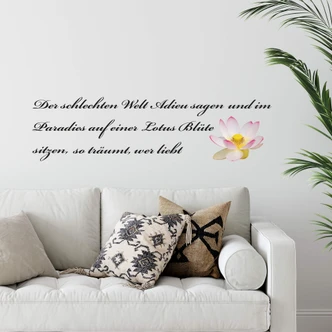 Wandtattoo Der schlechten Welt Adieu sagen... 