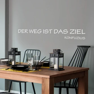 Wandtattoo Der Weg ist das Ziel 