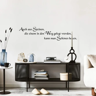 Wandtattoo Auch aus Steinen... 1 