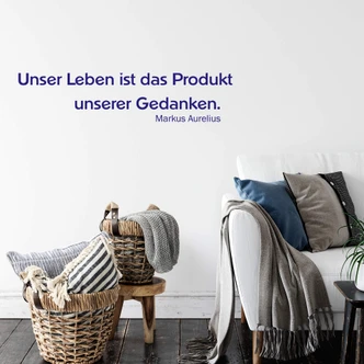 Wandtattoo Unser Leben ist das Produkt... 