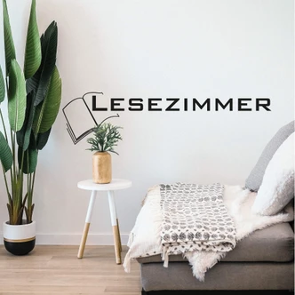 Wandtattoo Lesezimmer 