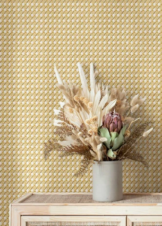 Carta da parati in tessuto non tessuto effetto legno e tessuto effetto legno beige 