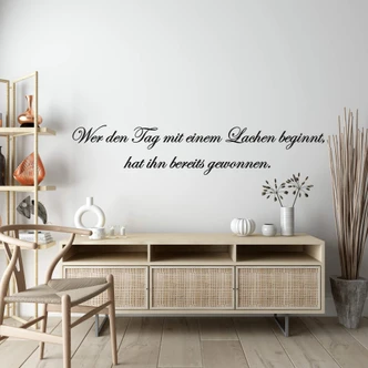 Wandtattoo Wer den Tag... 1 