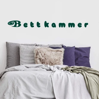 Wandtattoo Bettkammer 