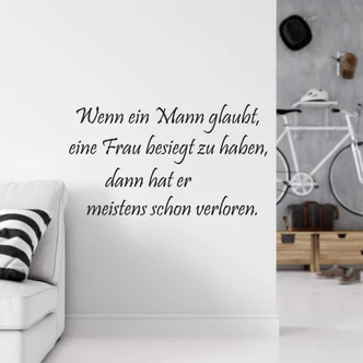 Wandtattoo Wenn ein Mann glaubt... 