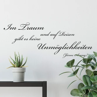Wandtattoo Im Traum und auf Reisen... 