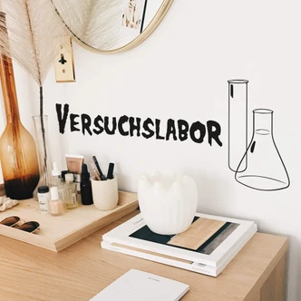 Wandtattoo Versuchslabor 1 