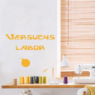 Wandtattoo Versuchslabor 2 