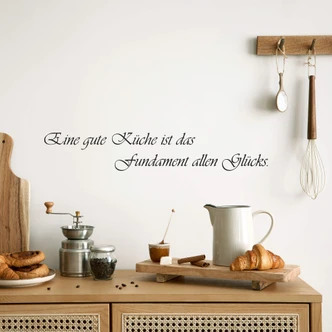 Wandtattoo Eine gute Küche... 