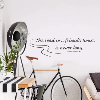 Adesivo murale - The road to a friend's house... 