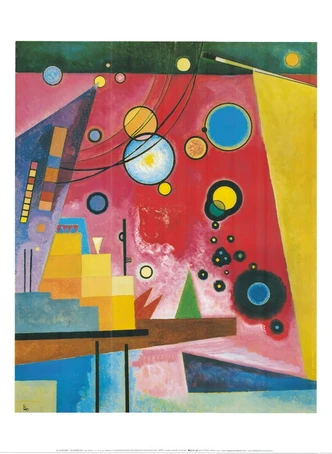 Poster Heavy Red Kunstdruck, Vasilij Kandinsky (60 x 80 cm) 