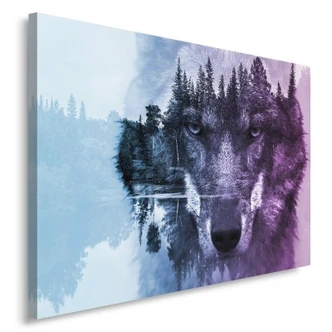 Canvasbillede, Ulveskovens tåge lilla 