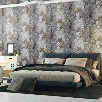 Graphic Photo Wallpaper, Grey Graphic 2.70 x 2.12 m 