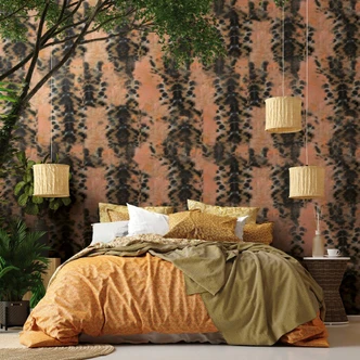 Photo wallpaper with abstract motif, black graphic 2.70 x 1.06 m 