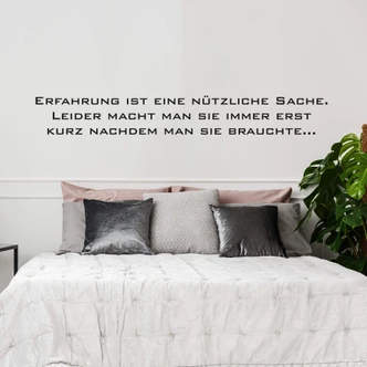 Wandtattoo Erfahrung 