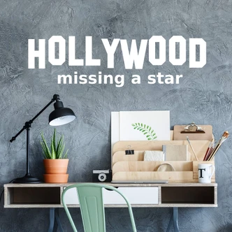 Wandtattoo Hollywood missing a star 