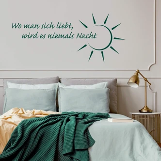 Wandtattoo Wo man sich liebt... 1 