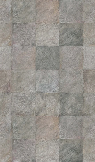 Fototapete Motivtapete Beton Fliesen Patchwork in Grau Beige Modern 2,7 x 1,59 m 