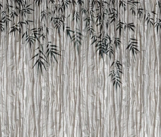 Fototapete Bildtapete Vintage Orientteppich Medaillon Muster in Grau Modern 2,7 x 3,18 m 