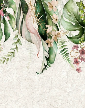 Fototapete Wandtapete mit Motiv Abstrakte Ornament Struktur in Petrol Grün 2,7 x 2,12 m 