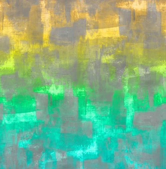 Fototapete Wandtapete mit Motiv Abstrakte Farbflächen in Gelb Grün und Grau 2,7 x 2,65 m 