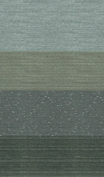 Fototapete Motivtapete Textil Optik Streifen in Grün Grau mit Feiner Struktur 2,7 x 1,59 m 